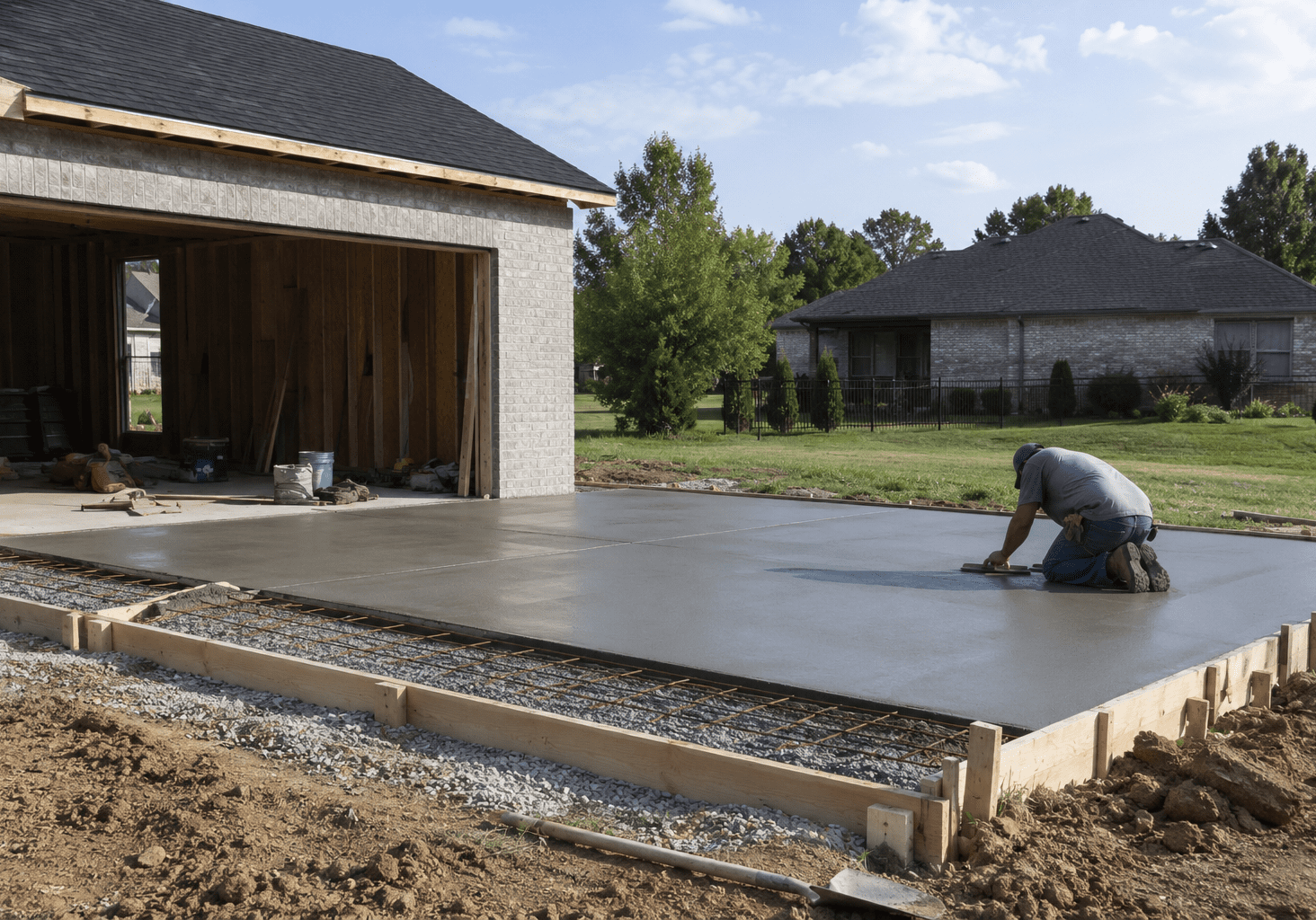 garage concrete slabs Northwest Arkansas